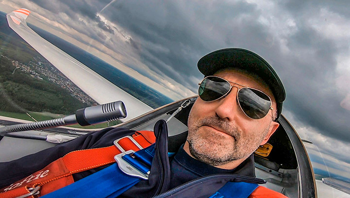 Daniel Bühler ist passionierter Segelflugzeugflieger. (Bild: zvg)
