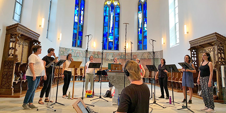 Aufnahmen für die CD der Swiss Gospel Singers in der reformierten Kirche Küsnacht